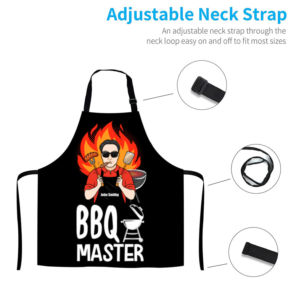 BBQ Funny Personalized Apron (with pocket)