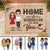 Home Is Wherever I‘m With You Couple Personalized Doormat