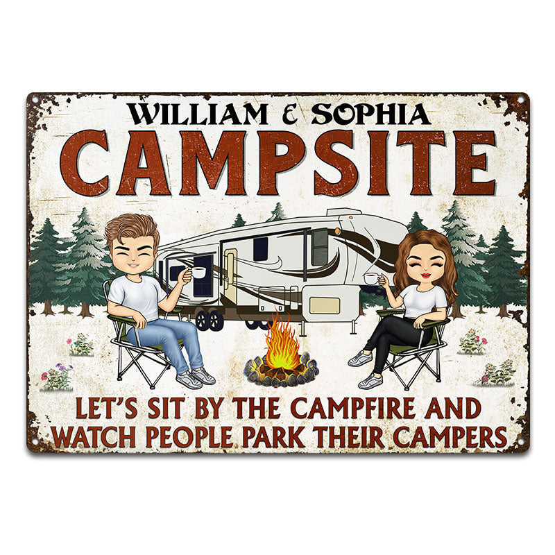 Let's Sit By The Campfire - Personalized Camping Tumbler