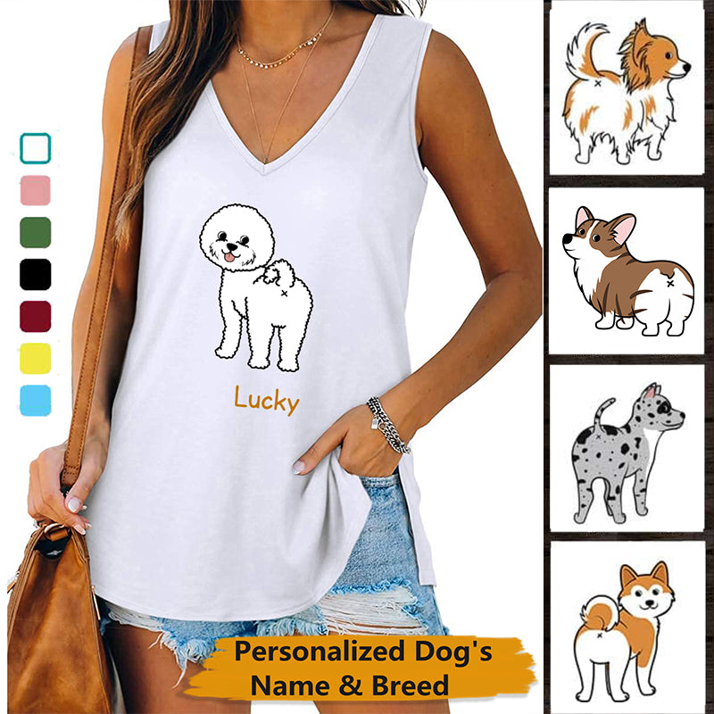 Personalized Dog's Name & Breed Tank Top & Classic Tee No.YDOG04M