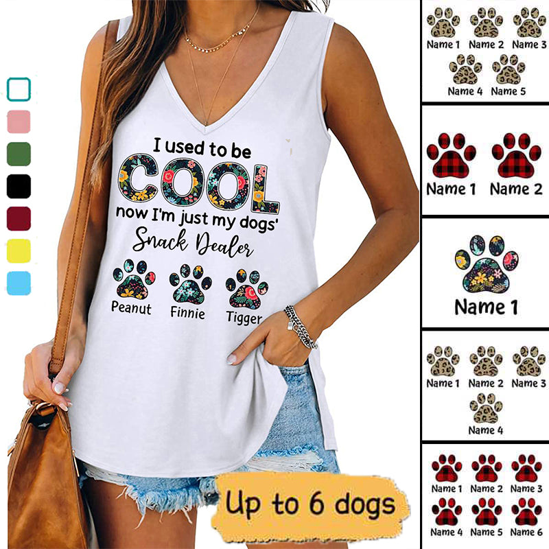 Dog Paws Snack Dealer Personalized Tank Top