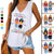 Colorful Modern Besties Front View Personalized Tank Top