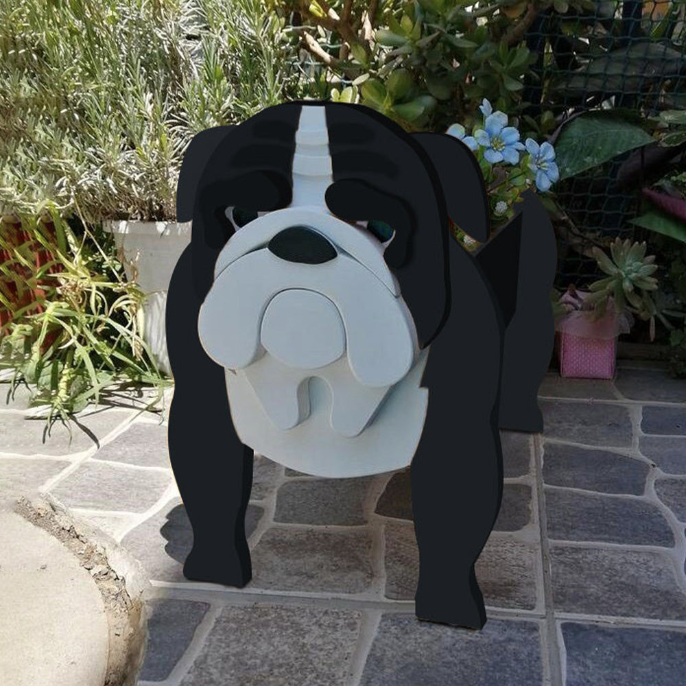 PVC Dog Planter - Gift For Garden Lovers - Personalized Custom Name Dog Planter