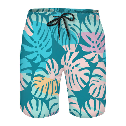 Tropical Leaves 022 Men's Swim Trunks No.2BWNUR