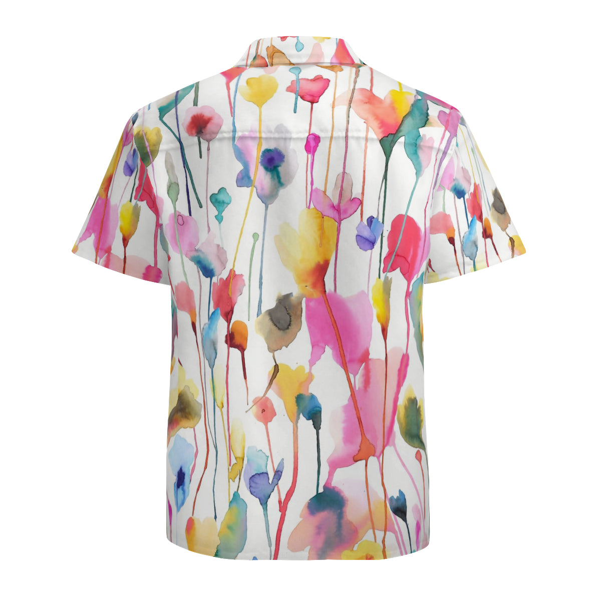 Watercolor Colorful Spring Flowers Graphic Hawaiian Shirts No.2ONVTF