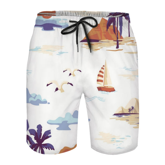 Hawaii Pattern 031 Men's Swim Trunks No.2T5JDP