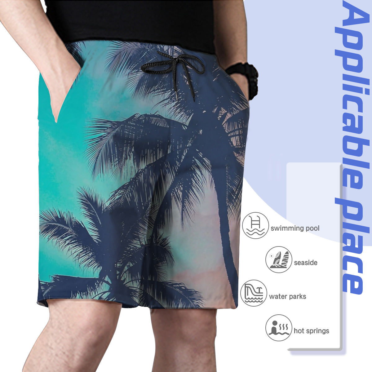 Hawaii Pattern 006 Men's Swim Trunks No.2X86Q3