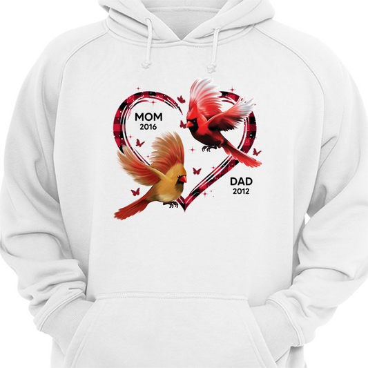 Cardinals Checkered Pattern Memorial Personalized Hoodie Sweatshirt