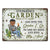 And Into The Garden I Go Gardening - Garden Sign - Personalized Custom Classic Metal Signs