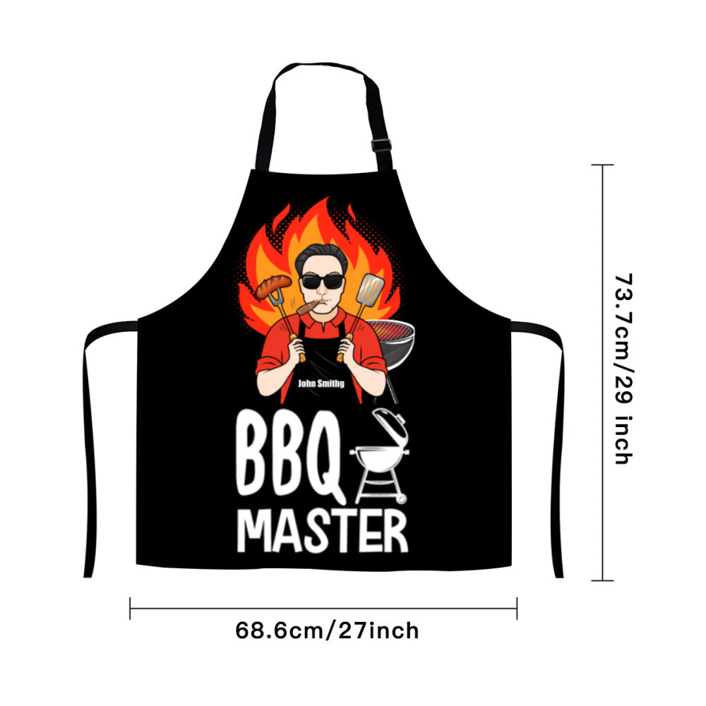 BBQ Funny Personalized Apron (with pocket)