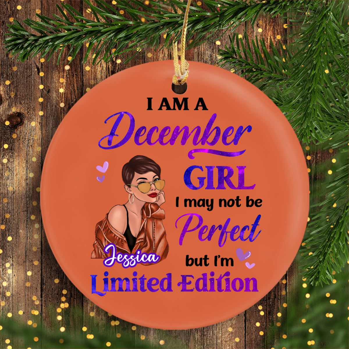 Birthday Gift Birth Month Fashion Girl Limited Edition Personalized Ornaments