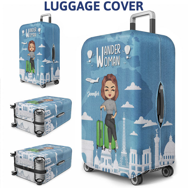 Not All Who Wander Are Lost - Gift For Travel Lovers - Personalized Custom Luggage Cover