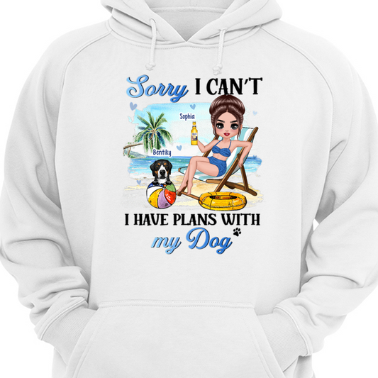 Dog Mom Have Plans With Dogs Personalized Hoodie Sweatshirt