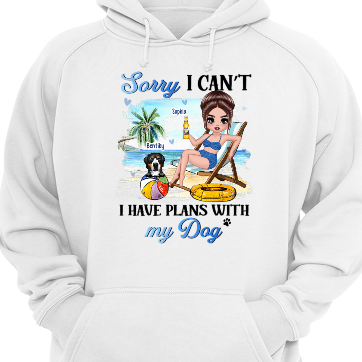 Dog Mom Have Plans With Dogs Personalized Hoodie Sweatshirt