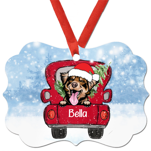 Personalized Dog Christmas Ornament