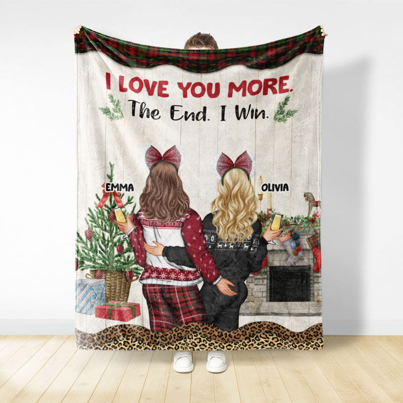 Christmas Couple I Want To Annoy For The Rest Of My Life - Personalized Custom Fleece Blanket