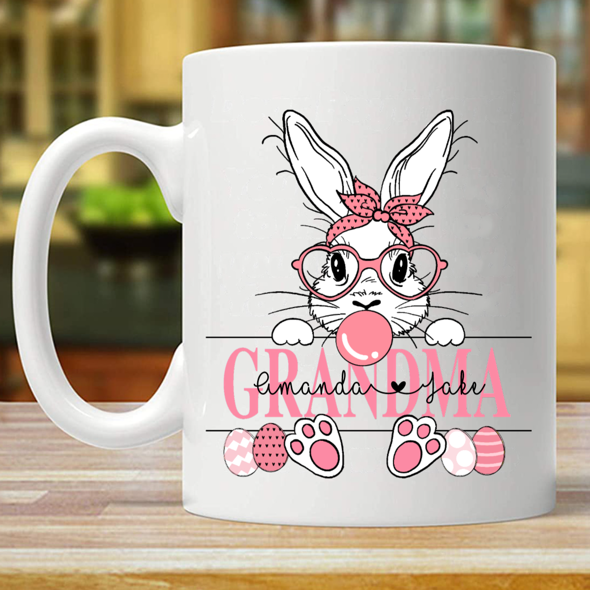 Personalized Easter Mom Grandma Mug (Double-sided Printing)