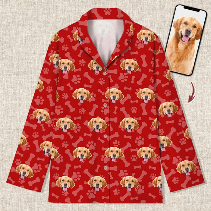 Personalized Pajamas With Dog Cat Photo Christmas Gift