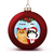 Fluffy Cat Christmas Portrait Personalized Decorative Ball Ornaments