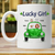 Doll Girl And Dogs In Car Lucky Girl St. Patrick‘s Day Irish Personalized Mug (Double-sided Printing)