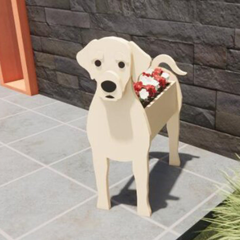 PVC Dog Planter - Gift For Garden Lovers - Personalized Custom Name Dog Planter