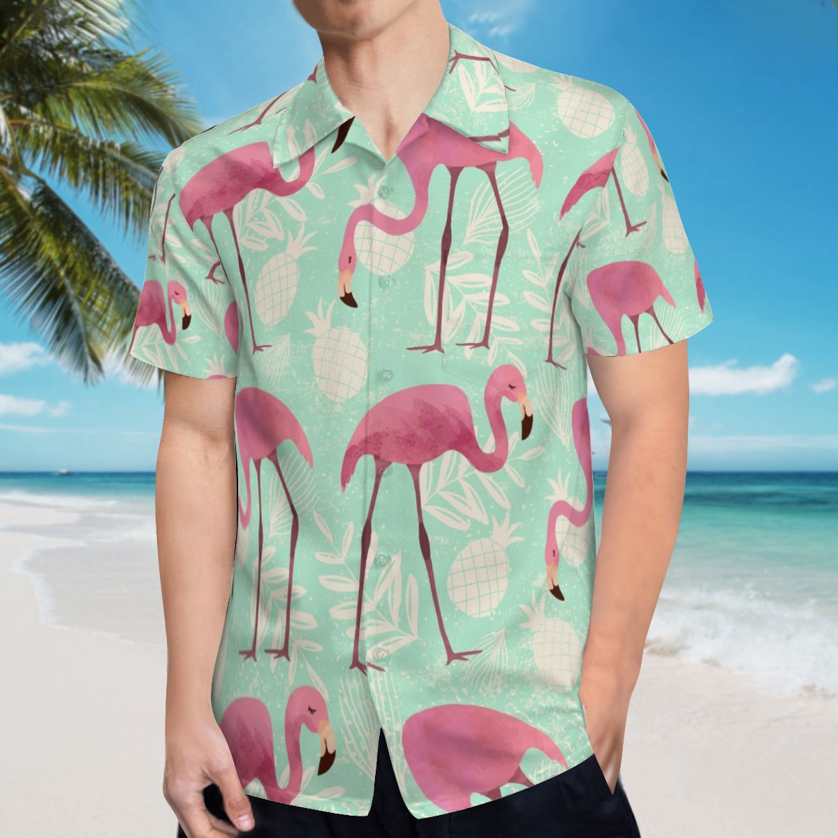 Flamingo 02 Hawaiian Shirts No.32ZOM9