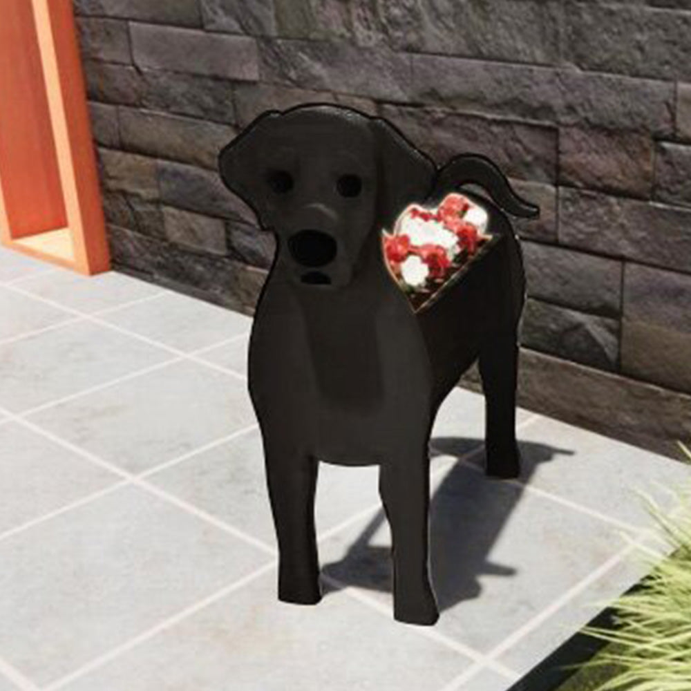 PVC Dog Planter - Gift For Garden Lovers - Personalized Custom Name Dog Planter