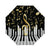 Royal Elegant Music Note Piano Keys Brushed Polyester Umbrella No.35R8NH