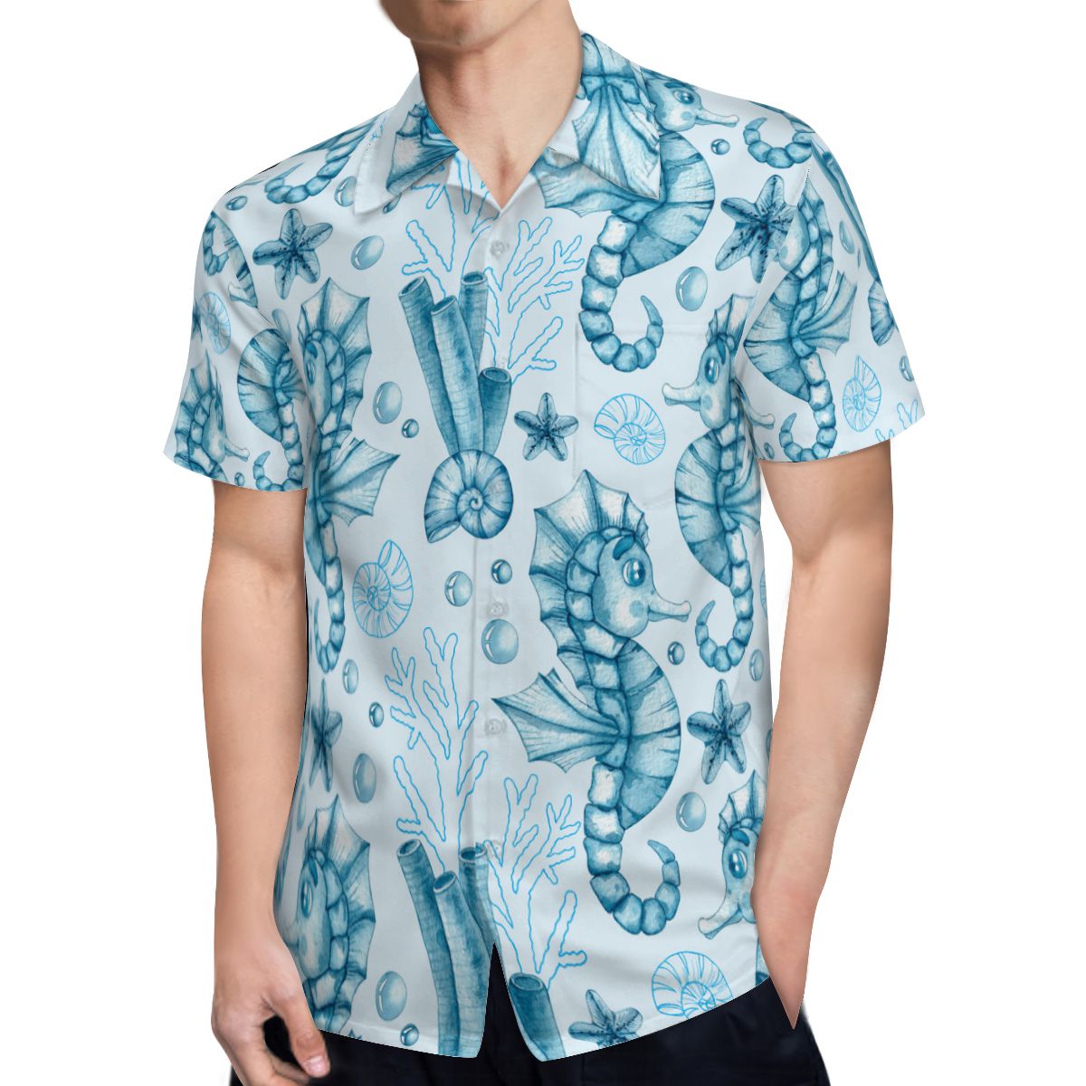 Marine Life Hawaiian Shirts No.3BXN2Z