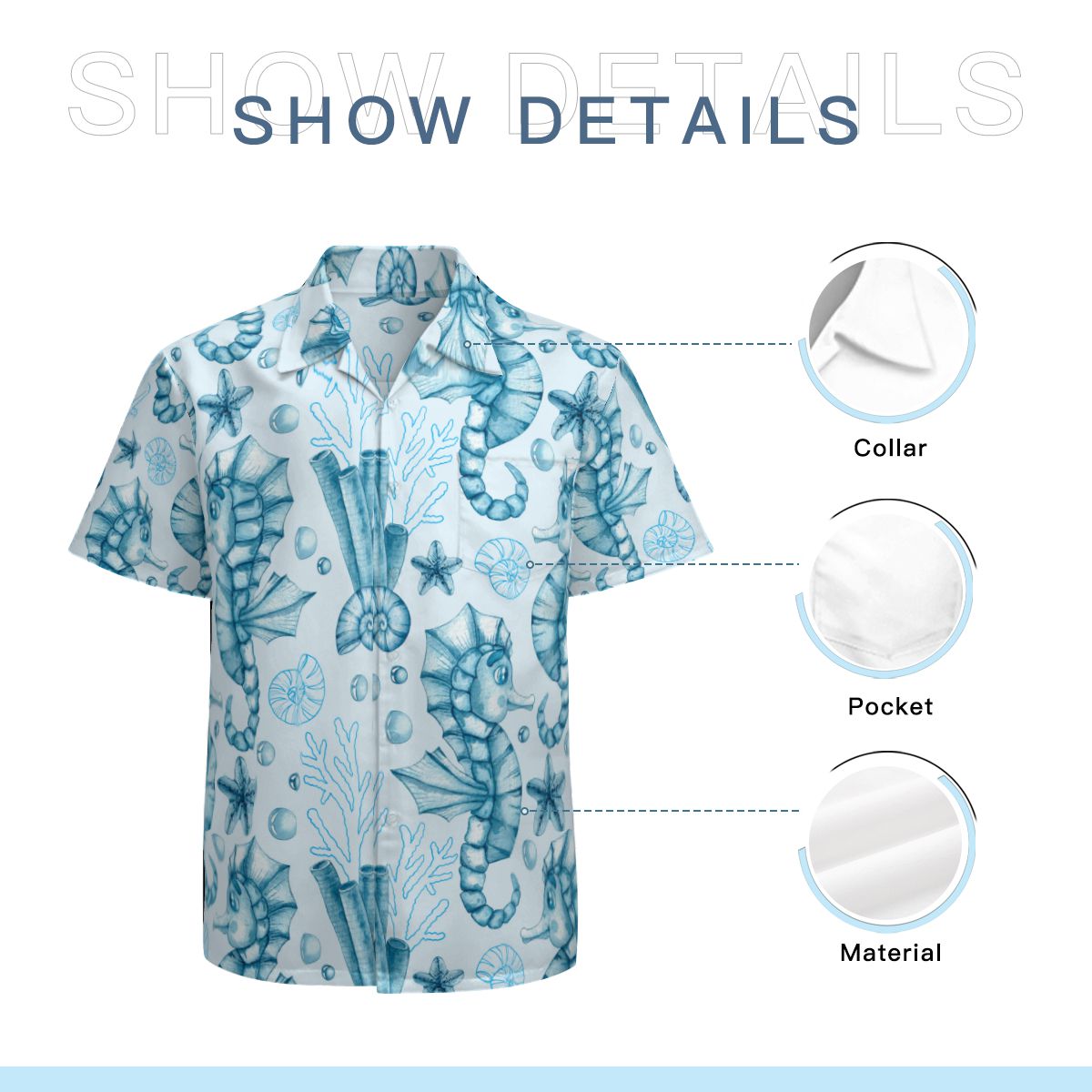 Marine Life Hawaiian Shirts No.3BXN2Z