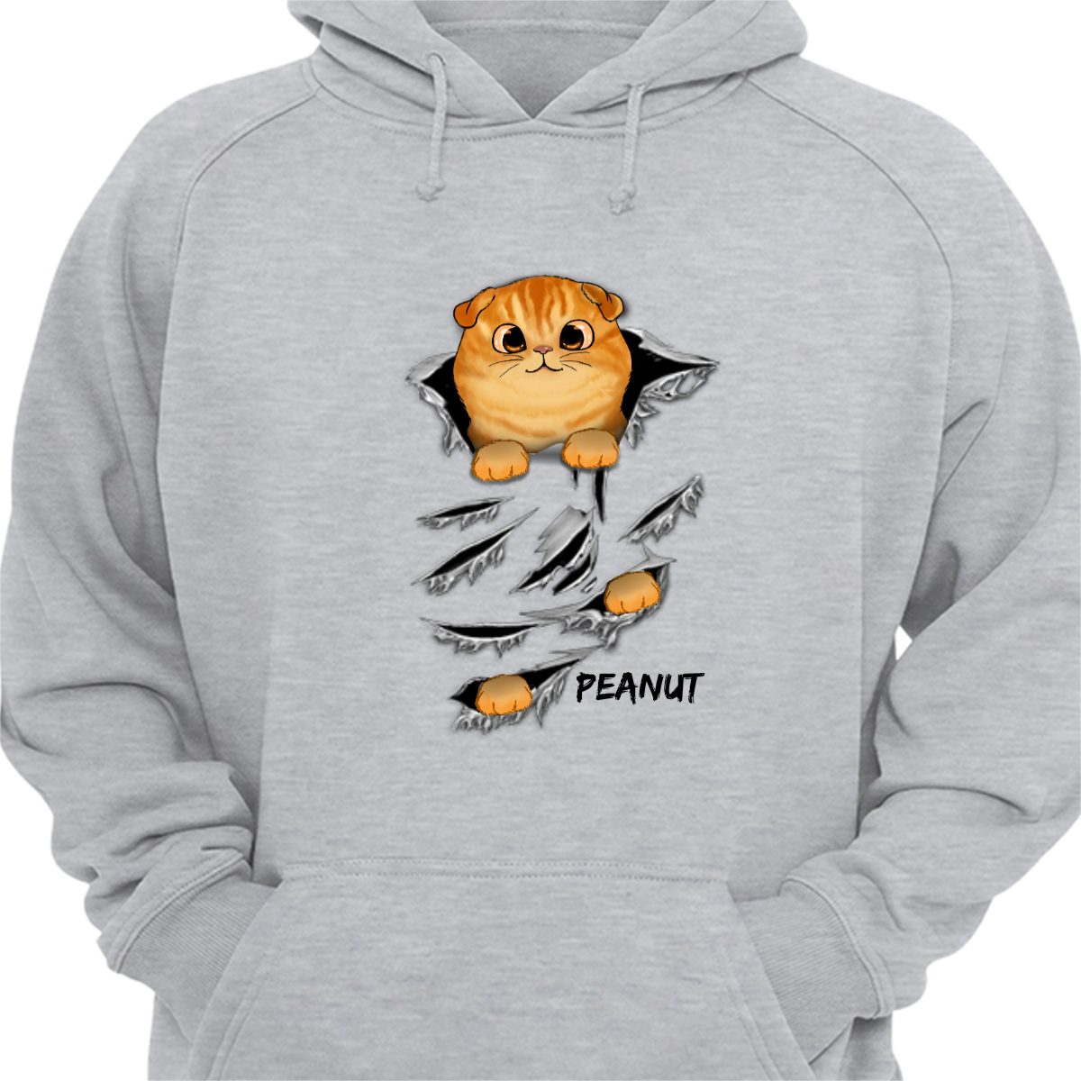 Cats Scratch Personalized Hoodie スウェットシャツ