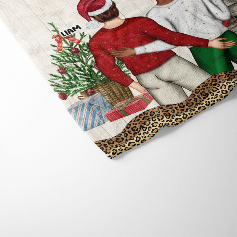 Christmas Couple I Want To Annoy For The Rest Of My Life - Personalized Custom Fleece Blanket