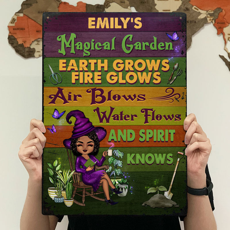 And Spirit Knows Witch - Garden Decoration - Personalized Custom Classic Metal Signs