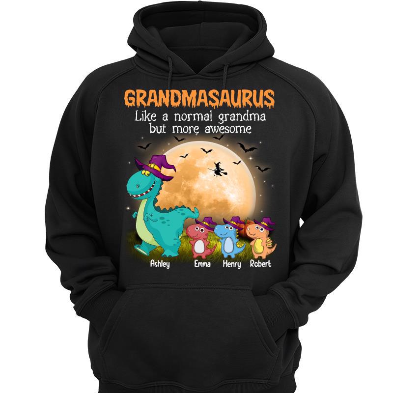 Grandmasaurus More Awesome Halloween Personalized Hoodie Sweatshirt