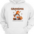 Fall Season Gnome Grandma Mom Kids Names Personalized Hoodie Sweatshirt