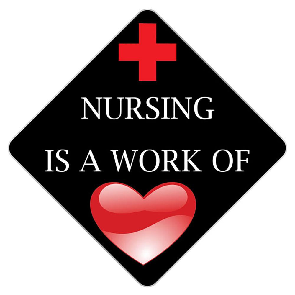 Nursing is a Work of Heart Grad Cap Tassel Topper