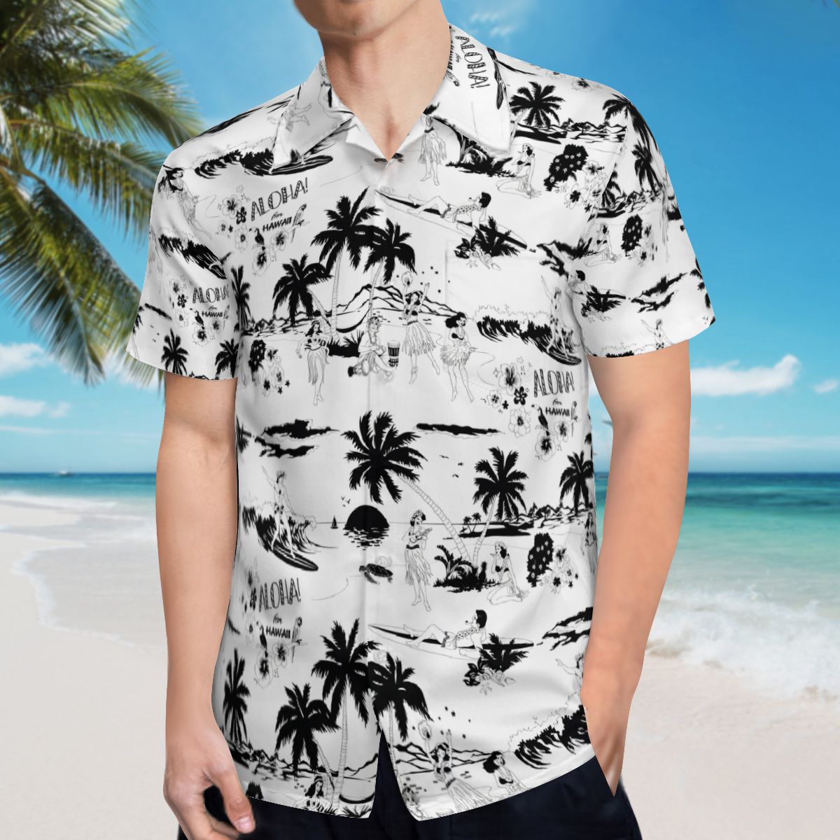 Hawaii Pattern 007 Hawaiian Shirts No.437EQG