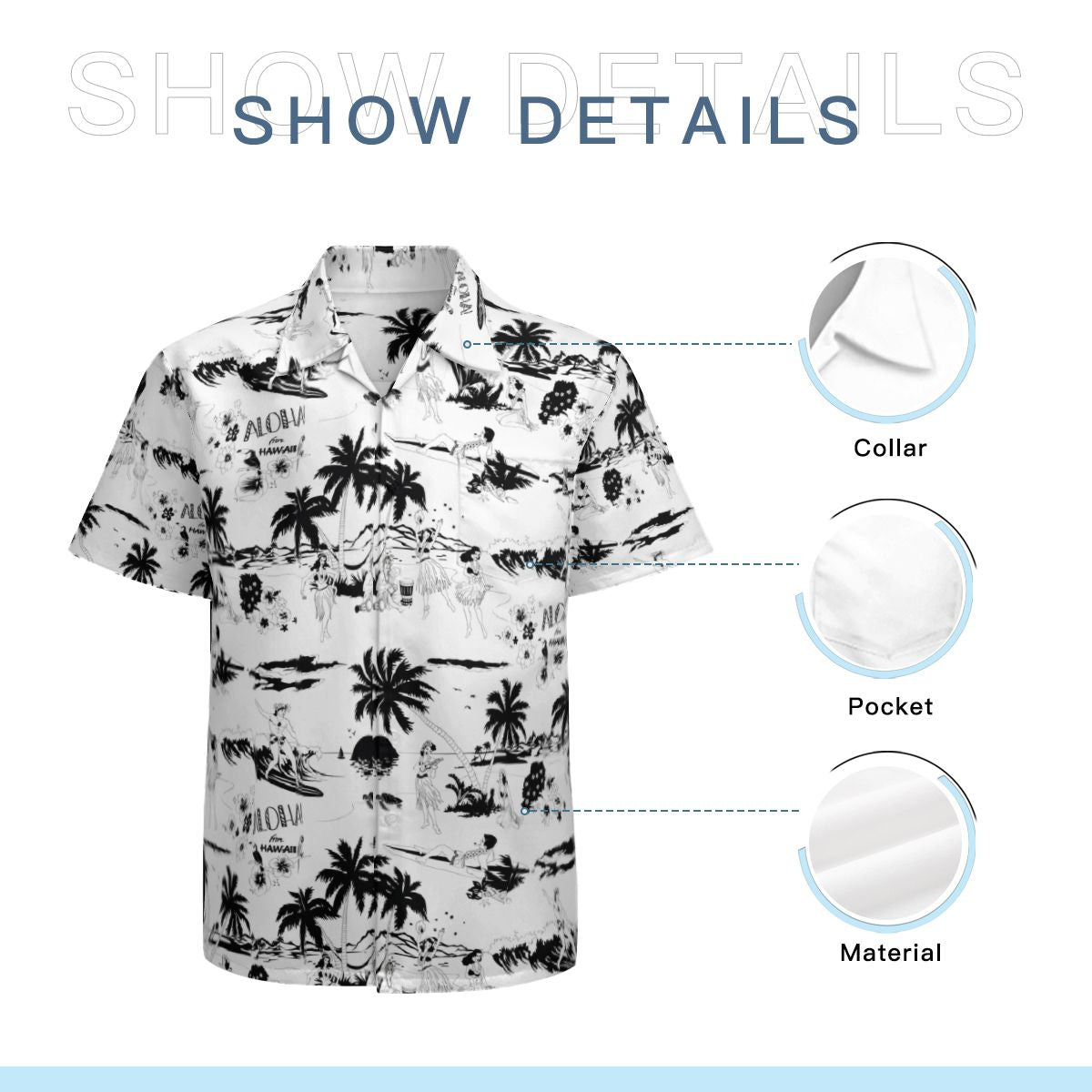 Hawaii Pattern 007 Hawaiian Shirts No.437EQG