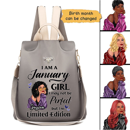 Birthday Gift Birth Month Fashion Girl Limited Edition Personalized Backpack