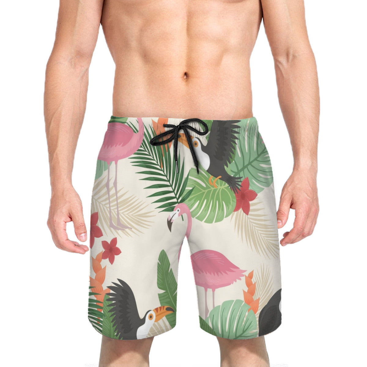 Flamingo 04 Men's Swim Trunks No.478J27