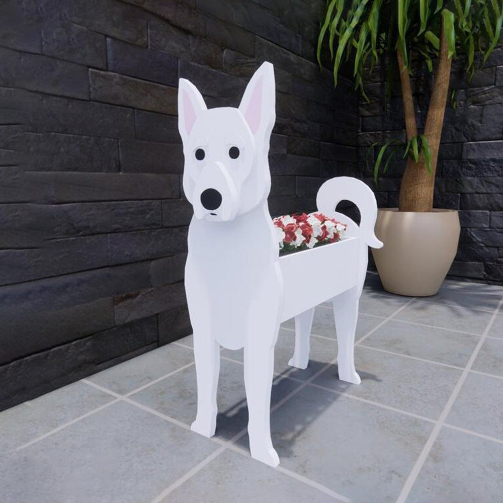 PVC Dog Planter - Gift For Garden Lovers - Personalized Custom Name Dog Planter