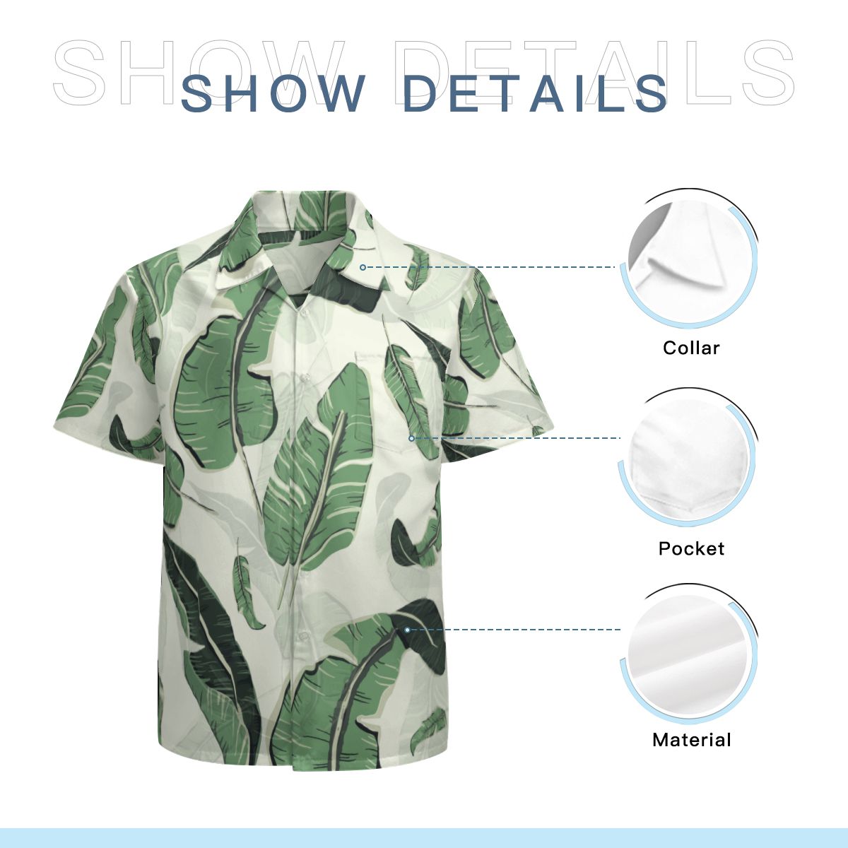 Tropical Leaves 009 Hawaiian Shirts No.4BNALE