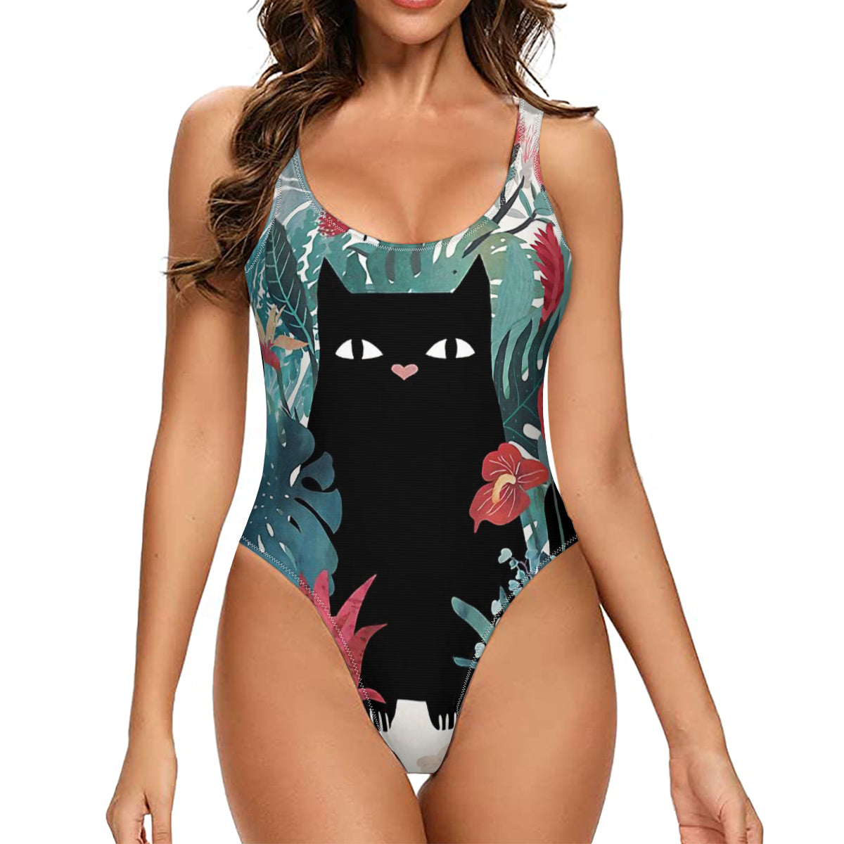 Popoki Graphic One-Piece Swimsuit for Women No.4C5SPS