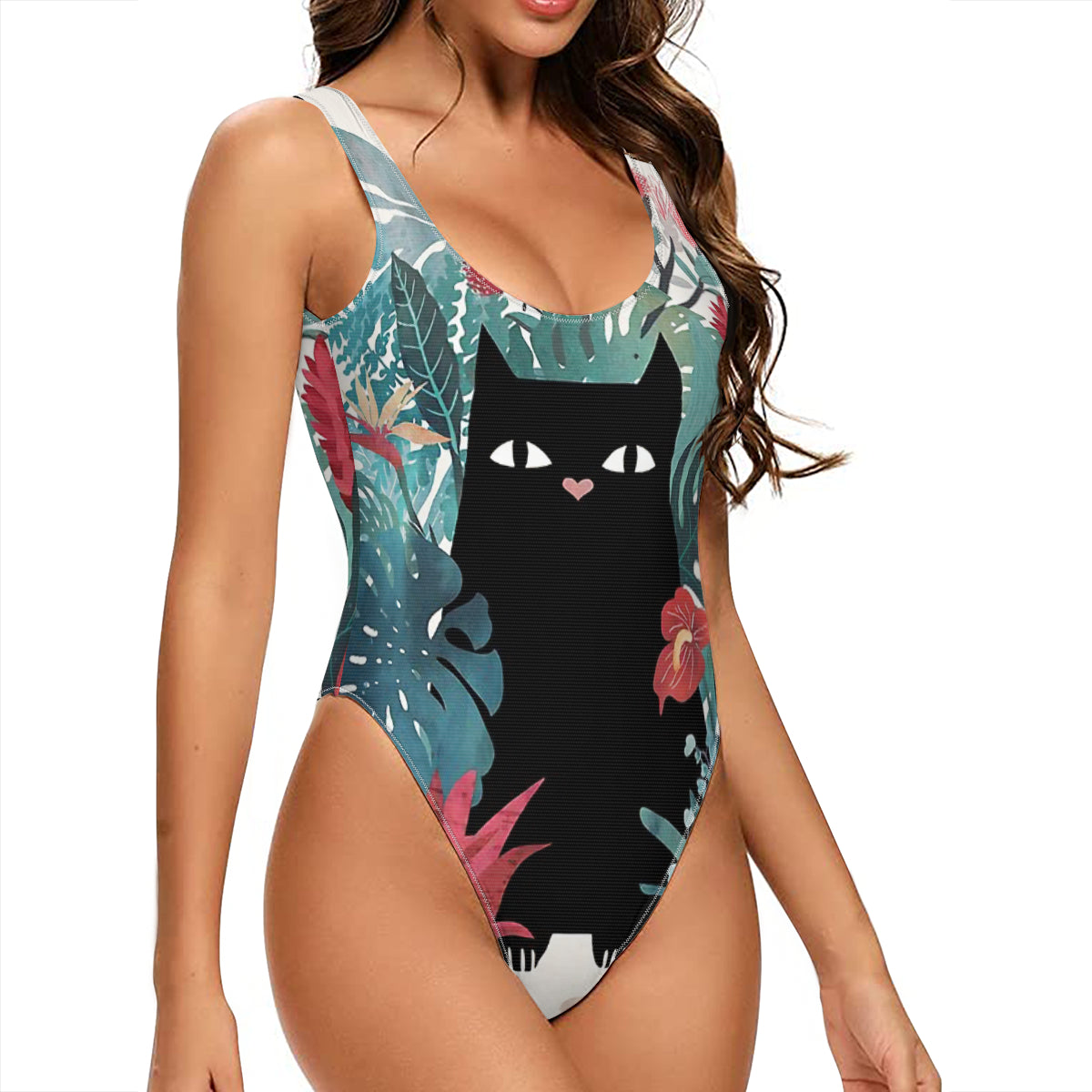 Popoki Graphic One-Piece Swimsuit for Women No.4C5SPS