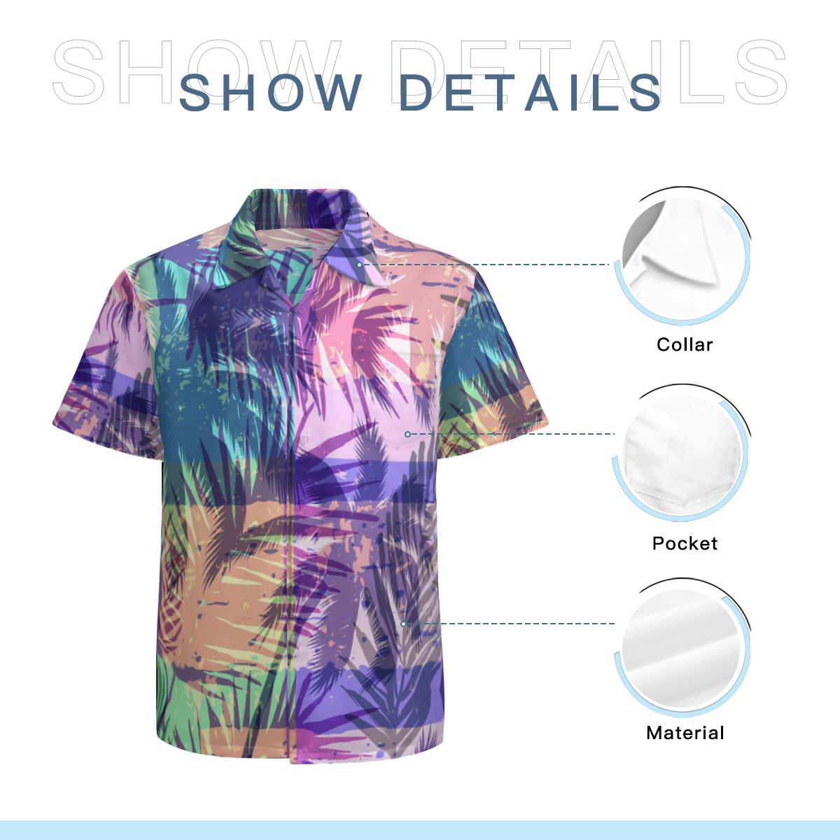 Tropical Leaves 006 Hawaiian Shirts No.4DI5QA