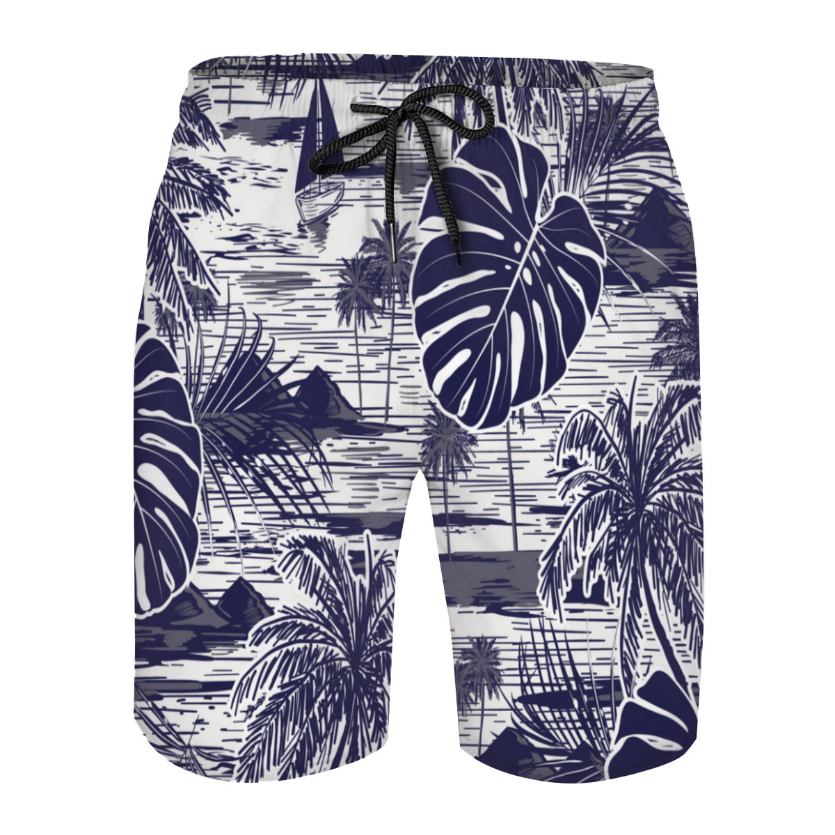 Tropical Leaves 010 Men's Swim Trunks No.4JW5V3