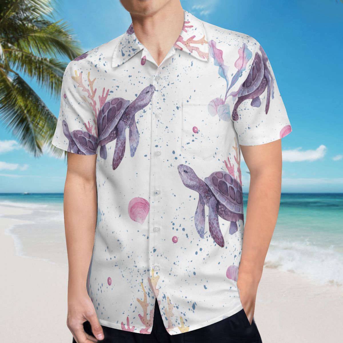 Coral Shells Hawaiian Shirts No.4LF8FP