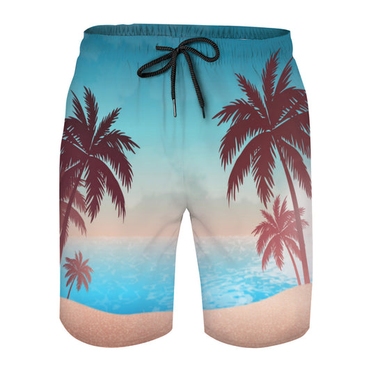 Hawaii Pattern 018 Men's Swim Trunks No.4PSMR6