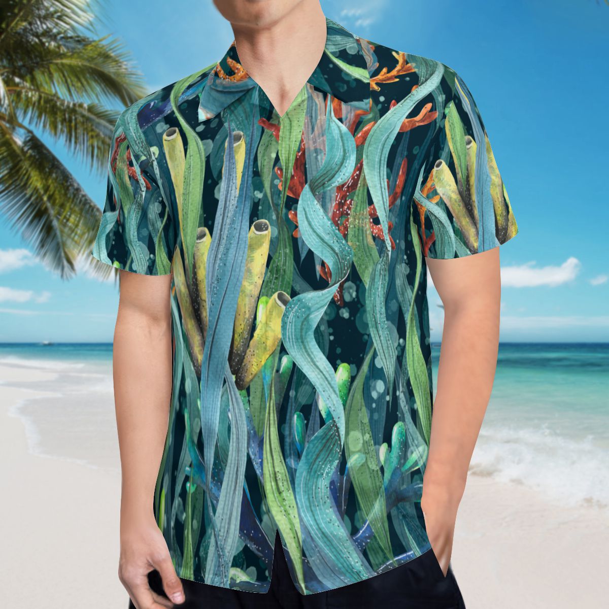 Sea Sponge Hawaiian Shirts No.4QM4E4