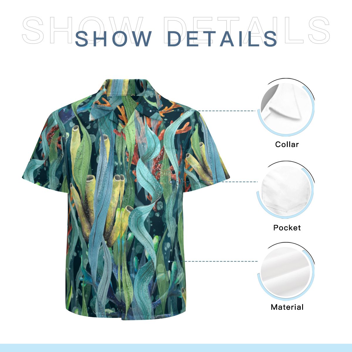 Sea Sponge Hawaiian Shirts No.4QM4E4